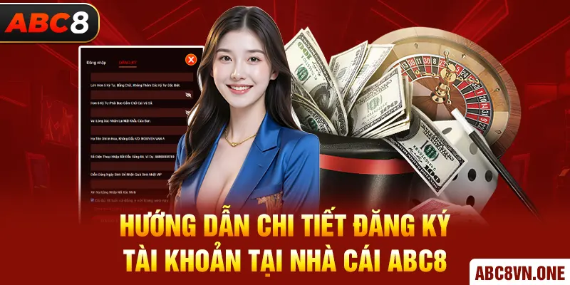 Hướng dẫn chi tiết đăng ký tài khoản tại nhà cái ABC8